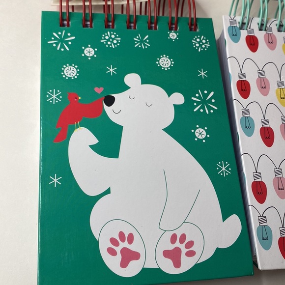 Set of 2 Christmas spiral notepads NWT! - Picture 9 of 12